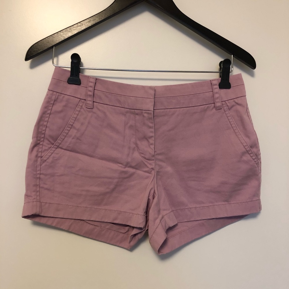 Mauve J. Crew Chino Shorts